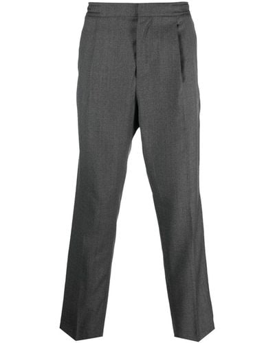 Officine Generale Tailored Virgin-wool Trousers - Grey