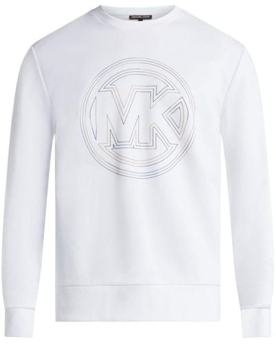 Michael Kors Logo-print jersey sweatshirt - Weiß