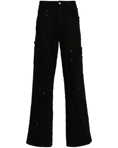 HELIOT EMIL Bicoid Straight-leg Jeans - Black