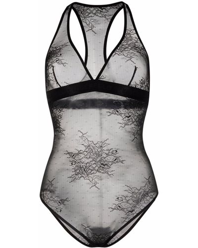 Karl Lagerfeld Tailored Lace Body - Black