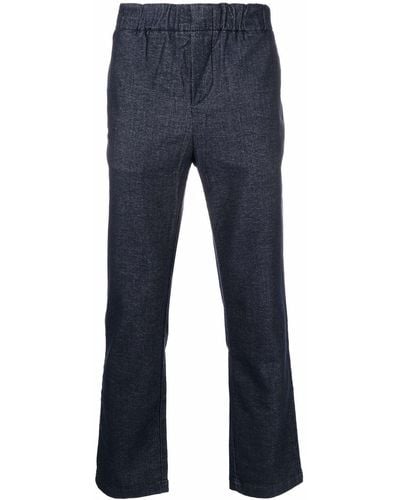 7 For All Mankind Pantaloni dritti con vita elasticizzata - Blu