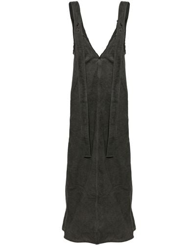 Uma Wang Aroma V-neck Maxi Dress - ブラック