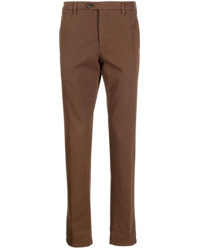 Lardini Straight-leg Tailored Trousers - Brown