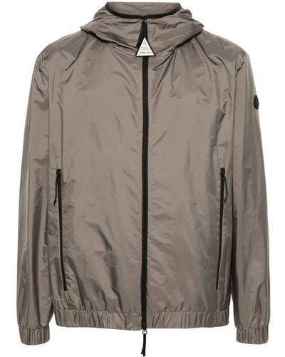 Moncler Hooded lightweight jacket - Marrone