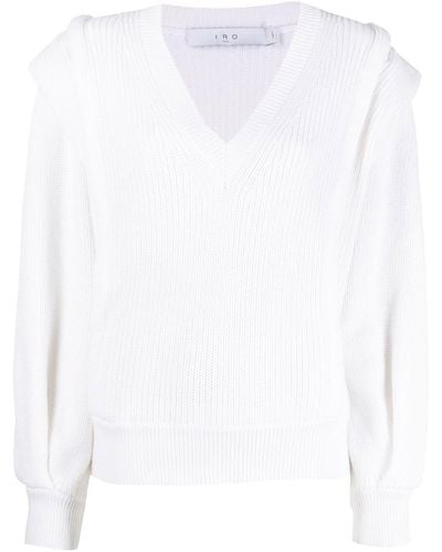 IRO Long-sleeve Pullover Sweater - White