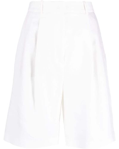 Fabiana Filippi Pantalones cortos de talle alto - Blanco