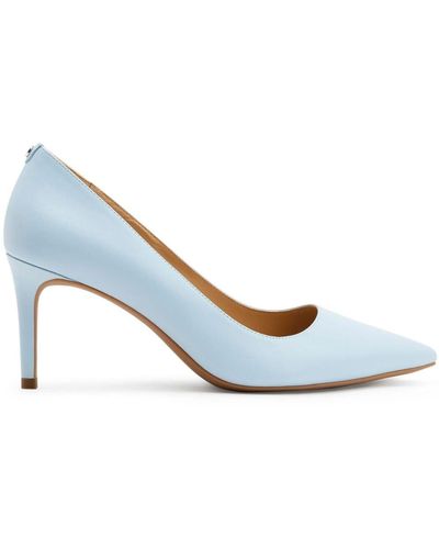 Michael Kors Alina Flex 76mm Leather Court Shoes - Blue