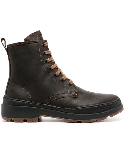 Camper Brutus Trek Leather Boots - Black