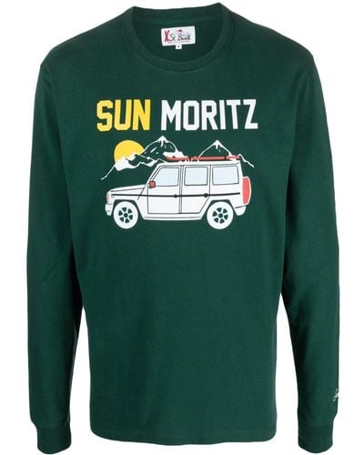 Mc2 Saint Barth Luton Sun Moritz Cotton Sweatshirt - Green
