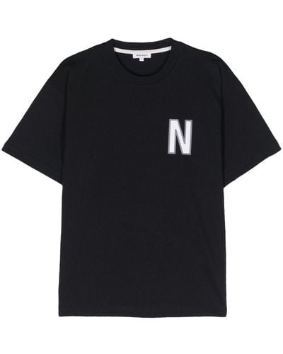 Norse Projects Simon オーガニックコットン Tシャツ - ブラック