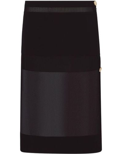 Proenza Schouler Semi-sheer Chiffon Skirt - ブラック