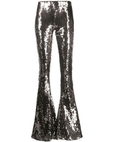 16Arlington Sequin-embellished Flared Pants - Black