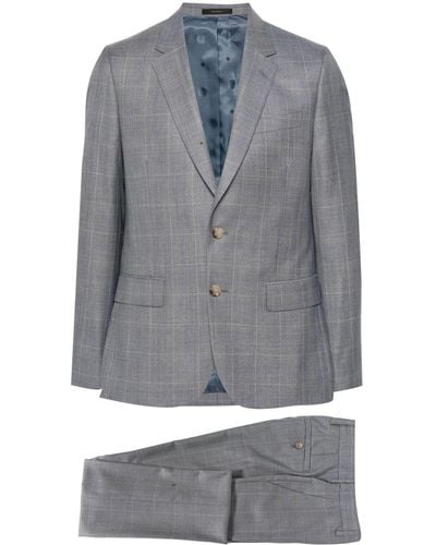 Paul Smith Single-breasted Check-pattern Suit - Grey