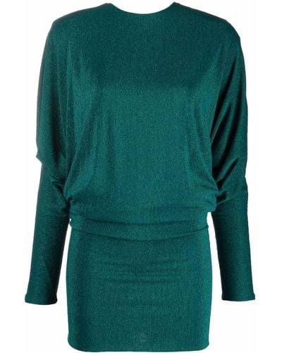 Alexandre Vauthier Wide-shoulder Knitted Dress - Green