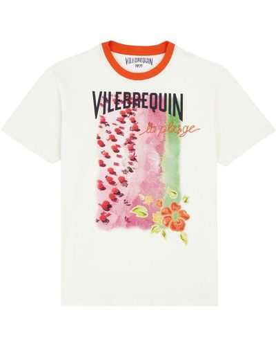 Vilebrequin T-shirt Met Grafische Print - Wit