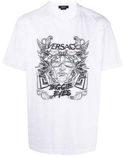 Versace T-shirt à imprimé Medusa Head - Blanc