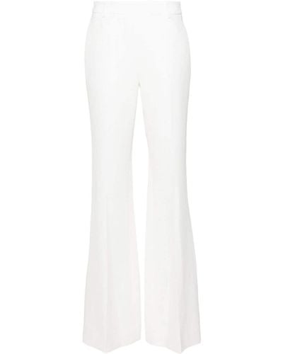 Ermanno Scervino Pressed-crease Bootcut Trousers - White