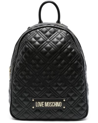 Love Moschino ロゴ バックパック - ブラック