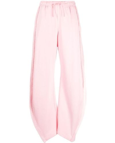 JNBY Side-stripe Cotton jogging Bottoms - Pink