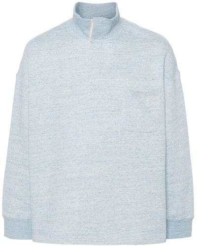 Loewe Sweatshirt mit Anagram-Stickerei - Blau