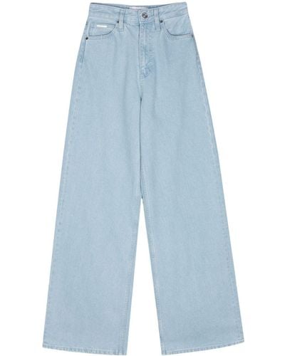 Calvin Klein High-rise Wide-leg Jeans - Blue