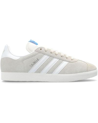 adidas Gazelle Suede Lace-up Trainers - White