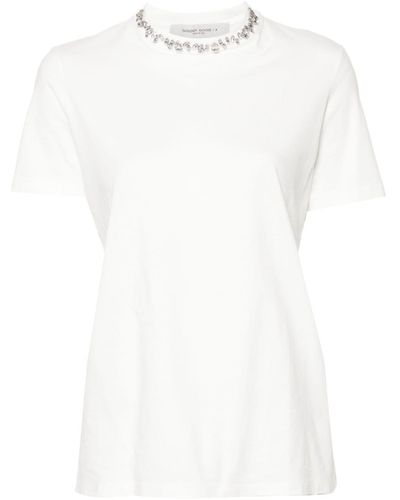 Golden Goose Besticktes T-Shirt - Weiß