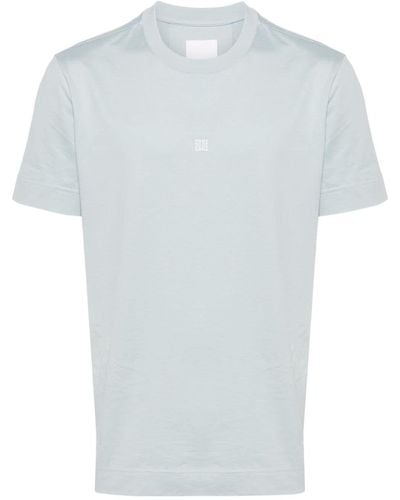 Givenchy 4g-embroidered Cotton T-shirt - White