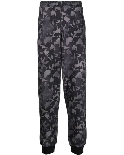 Bally Camouflage Print Track Trousers - Grey