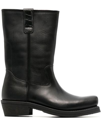 Our Legacy Leather Boots - Black