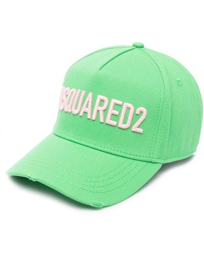 DSquared² Technicolor Logo-embroidered Baseball Cap - Green