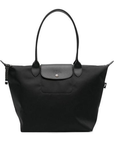 Longchamp Le Pliage Shoulder Tote Bag - Black
