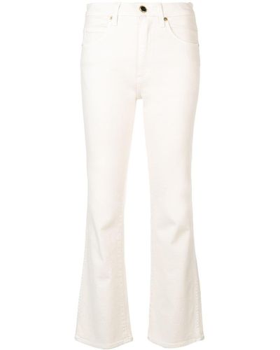 Khaite The Vivian Flared Jeans - White