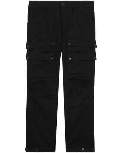 Burberry Pantalon droit à poches cargo - Noir