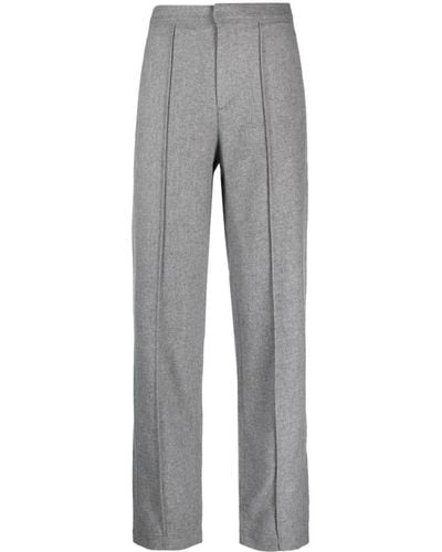 Rag & Bone High-waisted Straight-leg Pants - Grey