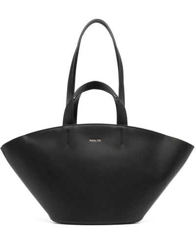 Patrizia Pepe Shopper Faux-leather Tote Bag - Black