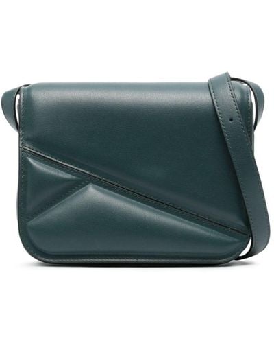 Wandler Medium Oscar Trunk Leather Bag - Green