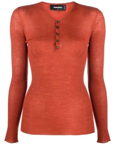 DSquared² Long-sleeve Sweater - Orange