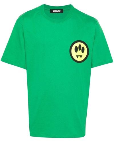Barrow T-shirt Met Logoprint - Groen