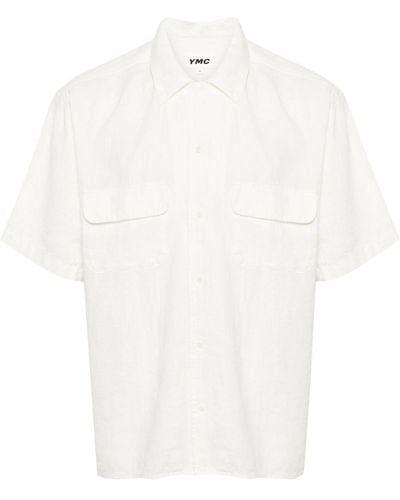 YMC Wray Short-sleeve Linen Shirt - White