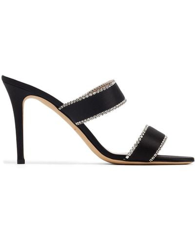 SJP by Sarah Jessica Parker Blossom Mules mit Kristallen 90mm - Schwarz