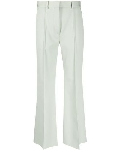 Lanvin Cropped Flared Trousers - White