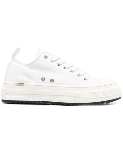 DSquared² Sneakers Met Plateauzool - Wit