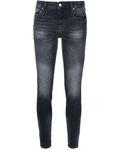 Armani Exchange Vaqueros skinny de talle bajo - Azul