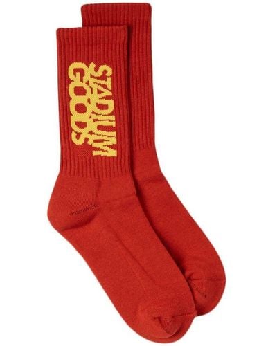 Stadium Goods Chaussettes Bay Red - Rouge