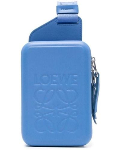 Loewe Molded Sling Messenger Bag - Blue