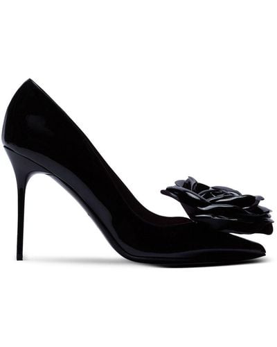 Balmain Ruby 95mm Leather Court Shoes - Black
