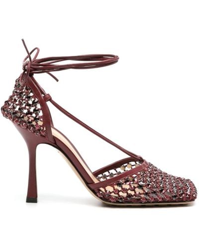 Bottega Veneta Sparkle Stretch 90mm sandals - Pink