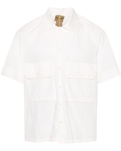 C.P. Company Camisa con botones y manga corta - Blanco