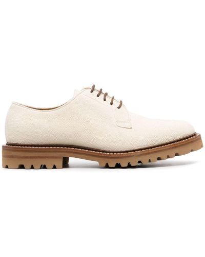 Brunello Cucinelli Klassische Derby-Schuhe - Weiß